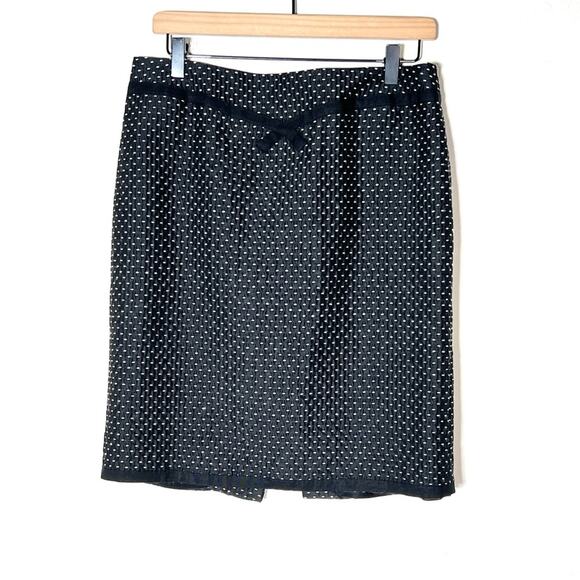 Nanette Lepore black straight pencil skirt size 8 B94 - Picture 1 of 4